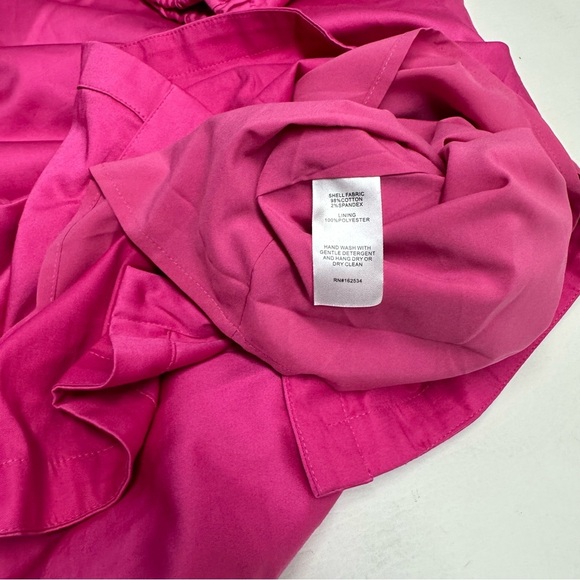 EMILY McCarthy poppy dress in fuchsia fedora cotton poplin size L - Picture 8 of 10